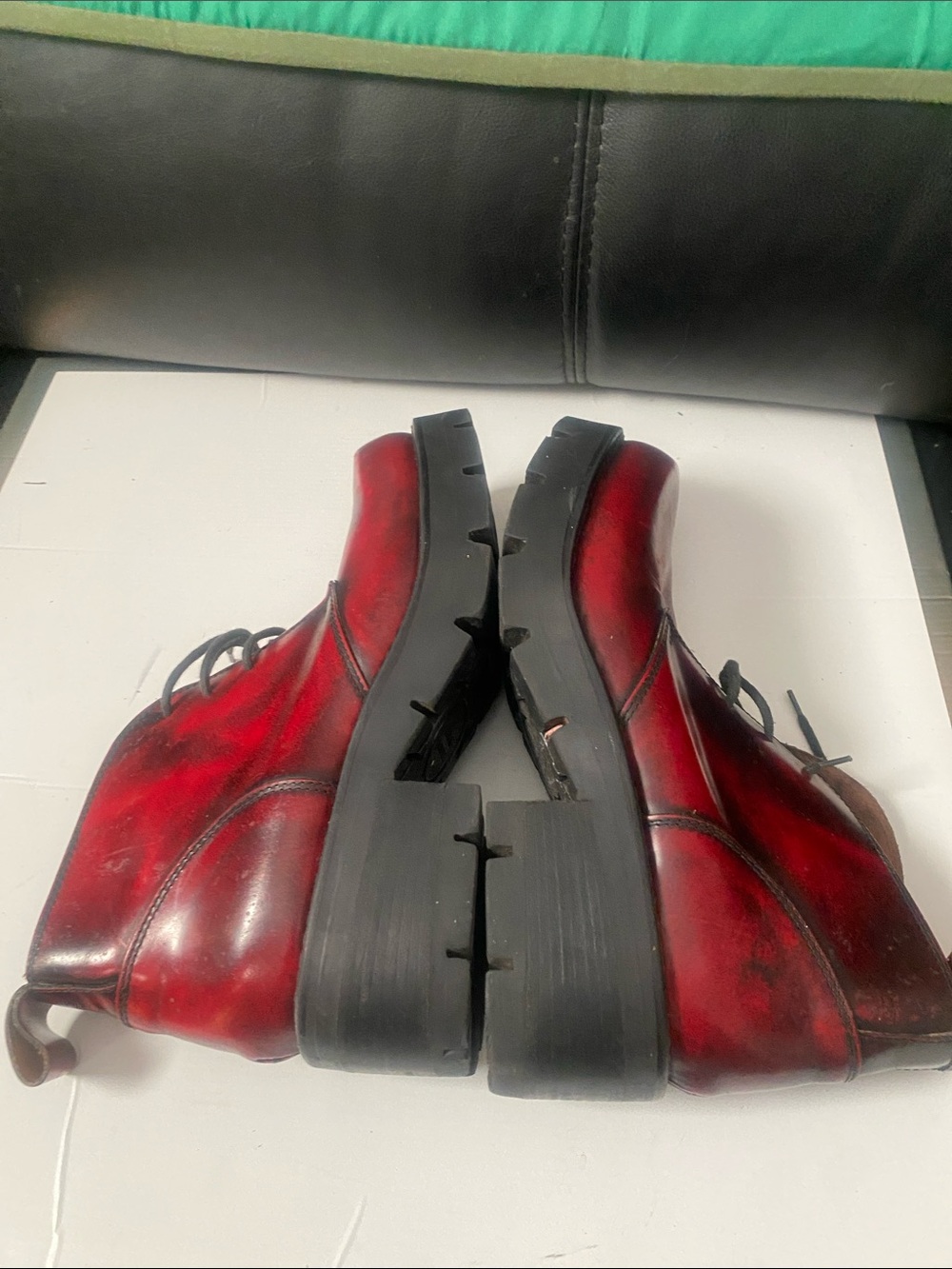 Carlo Morandi Vintage Platform Shoe Made In Italy Sz 42) - Picture 9 of 10